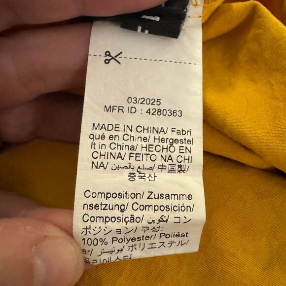 Floreya Women’s Milkmaid Midi Dress Yellow Mustard Tie Front Size M Medium - Picture 5 of 7